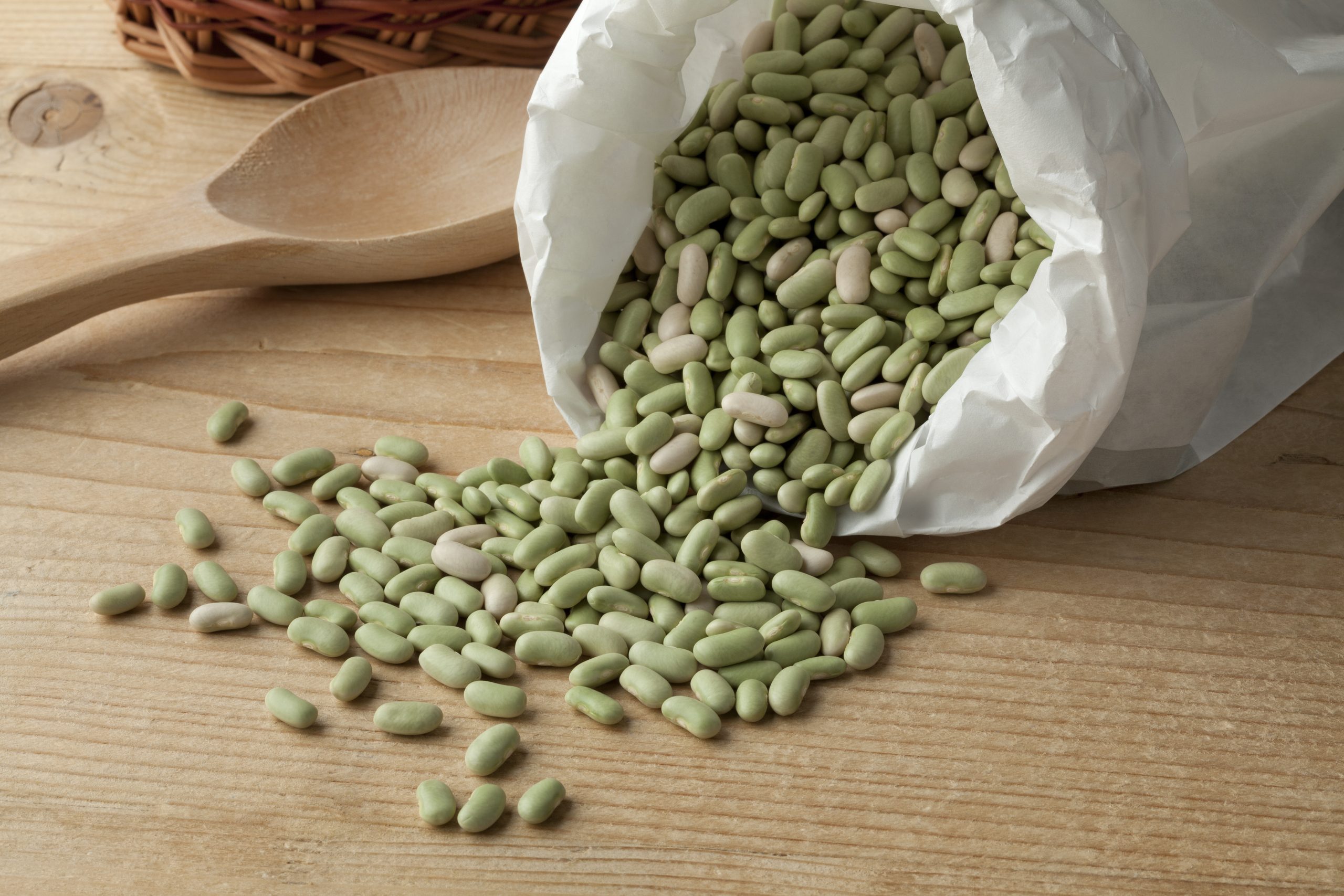 Paper,Bag,With,French,Flageolets,Beans,Close,Up Paper,Bag,With,French,Flageolets,Beans,Close,Up